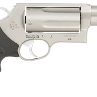 Taurus 24410P39T Judge T.O.R.O. Compact Frame 45 Colt (Long Colt)/410 Gauge 5rd 3" Matte Stainless Steel Barrel, Cylinder & Frame, Black Rubber Grip, Transfer Bar Safety, Exposed Hammer, Optics Ready
