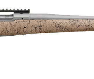 Ruger 57154 Hawkeye FTW Hunter Full Size 308 Win 4+1 22" Matte Stainless Steel Threaded Barrel, Picatinny Rail Stainless Steel Receiver, Speckled Tan/Black HS Precision Synthetic Stock