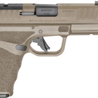 Springfield Armory HCP9449FTOSP Hellcat Pro OSP 9mm Luger 17+1/15+1, 4.40" Black Melonite Hammer Forged Threaded Barrel, Flat Dark Earth Cerakote Optic Ready/Serrated Steel Slide, Flat Dark Earth w/Bl
