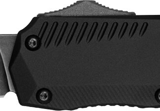 Kershaw 9000T Livewire  Automatic 3.30" OTF Tanto Plain Black DLC CPM MagnaCut Steel Blade, Black Anodized Aluminum Handle, Includes Pocket Clip