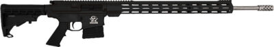 Great Lakes Firearms GL10243SSBLK AR-10  243 Win 5+1 24″ Stainless Threaded Barrel, Black Aluminum Receiver w/Picatinny Rail, M-LOK Handguard, Adjustable Stock, Mil-Spec Grip, Right Hand