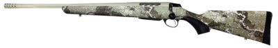 Tikka JRTXVA482 T3x Lite 6.5 Creedmoor 3+1 24.30″ Fluted/Threaded, Desert Verde Cerakote Barrel/Rec, Veil Alpine Synthetic Stock, Interchangeable Grip, Muzzle Brake Left Hand