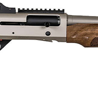 MAC 21000159 2 Tactical Marine 12 Gauge 3" 5+1 18.50", Electroless Nickel Barrel/Rec, Walnut Furniture, Ghost Ring Sight, Optics Mount, 3 Chokes