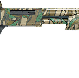 Mossberg 50133 500 Turkey Full Size 410 Gauge Pump 3" 5+1 20" Mossy Oak Greenleaf Vent Rib Barrel & Optics Cut Steel Receiver, Mossy Oak Greenleaf Synthetic Stock, Holosun 407K Red Dot