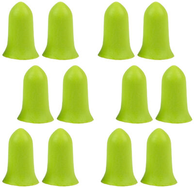 Allen 4136 Tapered Foam Ear Plugs 32 dB Lime Green 6 Pair