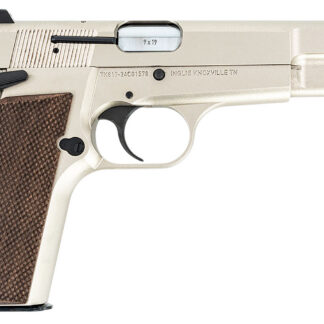 Inglis P-35 Nickel 4.7'' Barrel G10 grips green fiber optic front sight