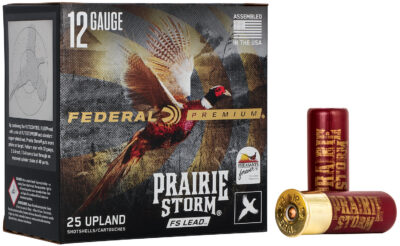 Federal PFX126FS4 Premium Prairie Storm FS 12Gauge 2.75″ 1 1/4oz 4Shot 25 Per Box/10 Case