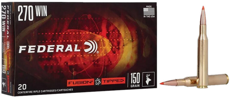 Federal F270TFS2   270Win 150gr Fusion Tipped 20 Per Box/10 Case