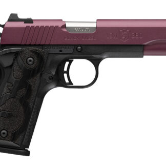 Browning 051994492 1911 Black Label Full Size Frame 380 ACP 8+1 4.25" Matte Stainless Steel Barrel, Black Cherry Cerakote Serrated Steel Slide, Matte Black Polymer Frame, Black Polymer Grip