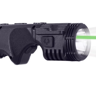 Viridian 9120090 4LUX 2K  Grip Light with Green Laser  Black 2000 Lumens White LED/Green Laser