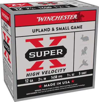 Winchester Ammo X12HV5 Super X High Velocity 12Gauge 2.75″ 1 1/4oz 5Shot 25 Per Box/10 Case