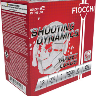 SHOOTING DYNAMICS 12 GAUGE 2-3/4” 1OZ #8 SHOT SHOTGUN AMMO SHOOTING DYNAMICS 12 GAUGE 2-3/4'' 1 OZ #8 SHOT 25/BOX