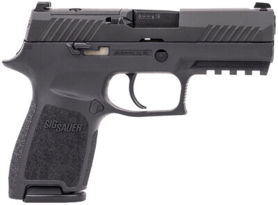 P320 COMPACT 9MM LUGER SEMI-AUTO HANDGUN P320 COMPACT 9MM LUGER 3.9'' BBL (2)15RD MAGS BLACK