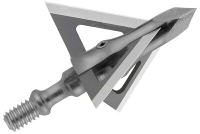 Muzzy 290 Trocar Broadhead 3-Blade Trocar Tip Solid Stainless Steel Ferrule Blades 100 gr/3 Per Pack