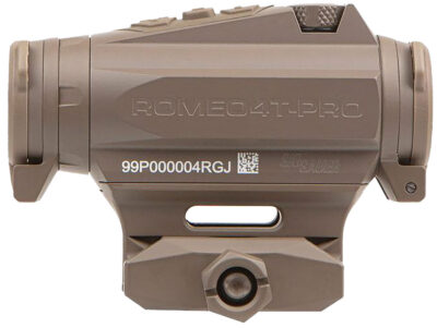 Sig Sauer Electro-Optics SOR44102 Romeo4T Pro Flat Dark Earth 1 x 20 mm 2 MOA Red Quad Ballistic Dot/65 MOA Circle