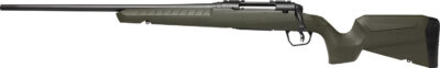 Savage Arms 32131 Axis 2 Compact 308 Win 4+1 20″ Matte Black Heavy Sporter Barrel, Matte Black Drilled & Tapped Carbon Steel Receiver, Fixed OD Green Synthetic Stock, Left Hand