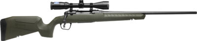 Savage Arms 32154 Axis 2 XP Combo Full Size 308 Win 4+1 22″ Black Sporter Barrel, Black Carbon Steel Receiver Drilled & Tapped, OD Green Fixed Synthetic Stock, Weaver 3-9x40mm Scope, Right Hand