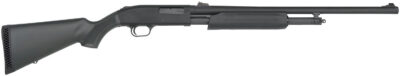 Mossberg 56435 500 Slugster 20 Gauge Pump 3″ 5+1 24″ Matte Blued Steel Barrel, Matte Blued Receiver, Fixed Synthetic Stock