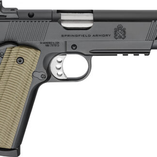 Springfield Armory PO9229AOS 1911 Operator 9mm 8+1 5" Black Cerakote Optic Ready Carbon Steel Slide Black Cerakote VZ G10 Grip