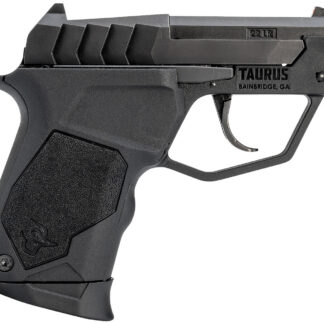 Taurus 1-22TUC131 22TUC  Micro-Compact Frame 22 LR 9+1 2.50" Matte Black Steel Tip-Up Barrel, Matte Black Serrated Stainless Steel Slide, Black Polymer Frame, Black Polymer Grip