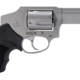 Taurus 2-650139 650 Small 357 Mag 38/Special +P 5 Shot 3" Stainless Steel Barrel, Cylinder & Frame, Black Rubber Grip, Transfer Bar Safety, Concealed Hammer