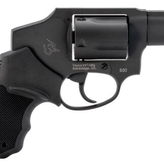 Taurus 2-850121 850  Small 38 Special 5 Shot 2" Matte Black Alloy Steel Barrel, Cylinder & Frame, Black Rubber Grip, Transfer Bar Safety, Concealed Hammer