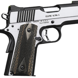Kimber Mfg.,inc 3200042CA Eclipse Ultra II (CA) 45 ACP 7+1 3" Stainless Steel Slide Brush Polished Front Strap Checkering Laminated Gray/Black Double Diamond Grip
