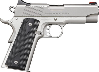 Kimber Mfg.,inc 3200052CA Stainless Pro Carry II (CA) 45 ACP 7+1 4" Stainless Steel Slide Satin Silver Black Synthetic Double Diamond Checkering Grip