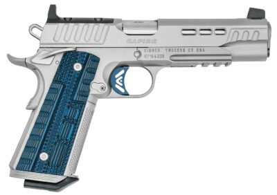Kimber Mfg.,inc 3000454  Rapide ICE OR 45 ACP 8+1 5″ Stepped Cocking Serrations Stainless Steel Slide G-10 Grip