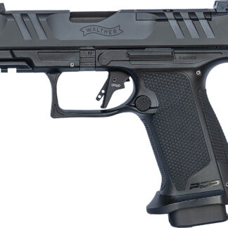 Walther Arms 4796042 PDP F-Series Pro 9mm Luger 18+1 3.50" Black Steel Barrel, Black Serrated/Optic Ready Steel Slide, Black Polymer Frame w/Picatinny Rail, Medium Backstrap Grip