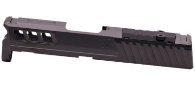 True Precision Inc TPSHCSBCRMS Axiom Optic Cut Slide Fits Springfield Hellcat Black DLC Anodized 416R Stainless Steel