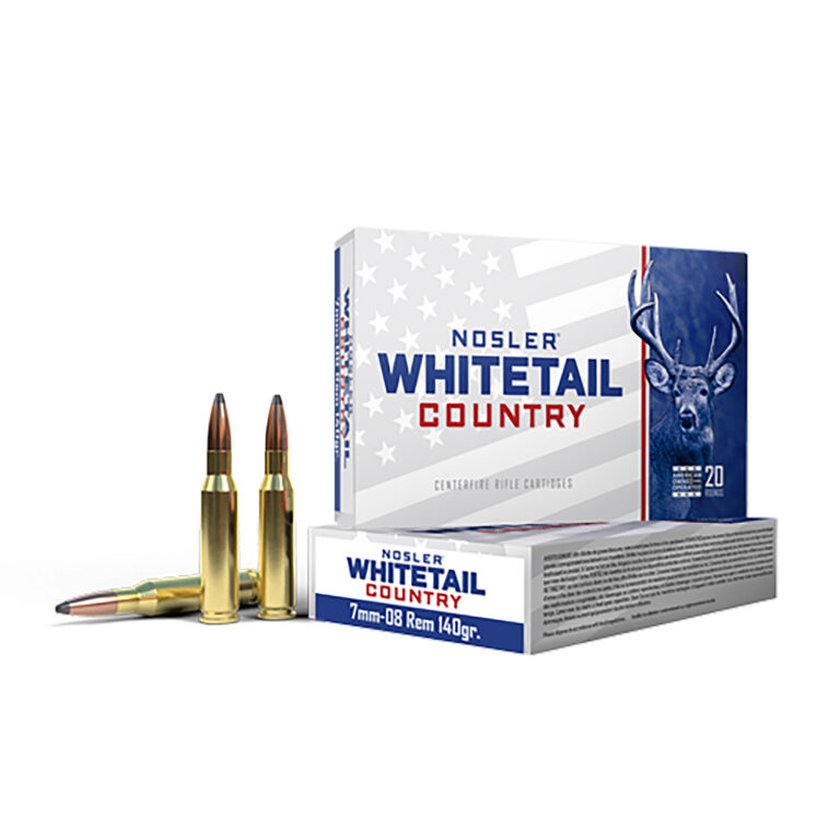 Nosler Whitetail Country Rifle Ammo 7mm-08 Rem 140 gr. SB SP 20 rd.