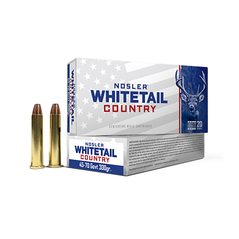 Nosler Whitetail Country Rifle Ammo 45-70 Govt 300 gr. SW 20 rd.