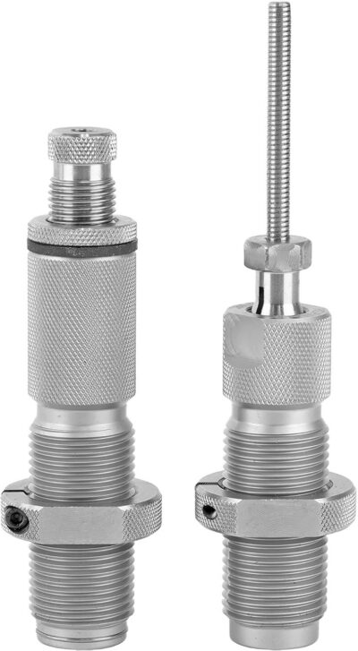 PREMIUM MATCH GRADE 2 DIE SET WITH CLICK-ADJUST MICROMETER MATCH GRADE 6.5X47 LAPUA FULL LENGTH 2-DIE SET W/MICROMETER