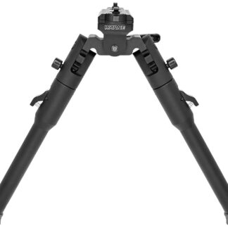 Warne 7914M Skyline Lite Bipod  Folding Black Aluminum/Steel