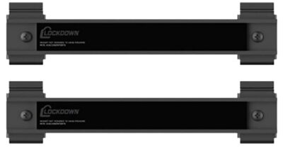 Lockdown 1215349 Securewall  Black 8″ Steel 2 Pack