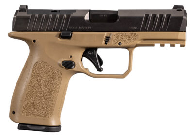 Rost Martin RM1CFDEOSP10CA RM1C *CA Compliant 9mm Luger 10+1 4″ Black Steel Barrel, Black Tenifer Optic Ready/Serrated Steel Slide, Flat Dark Earth Polymer Frame w/Picatinny Rail, Textured Grip