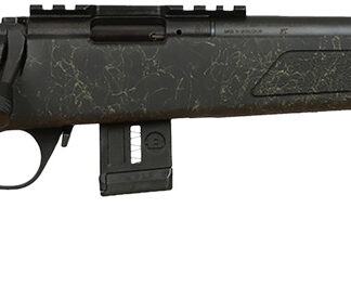 Bergara Rifles BMR009 BMR-X  22 WMR 10+1 18" Blued Heavy Threaded Barrel, Blued Picatinny Rail Receiver, Adj LOP Green w/Black Webbing Synthetic Stock