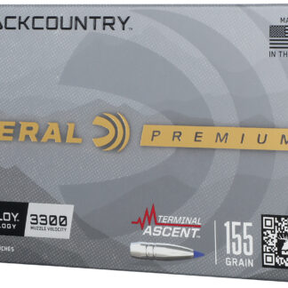 TERMIAL ASCENT 7MM BACKCOUNTRY RIFLE AMMO TERMINAL ASCENT 7MM BACKCOUNTRY 155GR POLYMER TIPPED 20/BOX