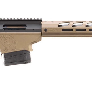 Ruger 18104 Precision  308 Win 10+1 20" Black Threaded Barrel, Smoked Bronze Cerakote Picatinny Rail Steel Receiver, M-LOK Handguard, Adj Folding Black Stock, Magpul K2-XL Grip