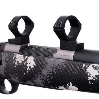 Weatherby TRBVLAS3 Scope Mount/Ring Combo  Matte Black Alloy 30mm Tube, Weatherby Mark V Medium Rings Standard 6-Lug Action