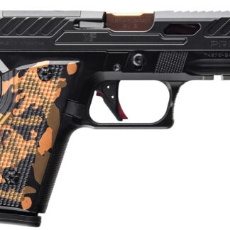 Fusion Firearms XF9BR XF Pro .25ACP 9" Black Tennifer Fluted Glock Compatible Barrel, Optic Cut/Serrated/Window Cut Aluminum Slide, Bronze Aluminum Frame w/Beavertail & Picatinny Rail, Interchangeable Panels Grip