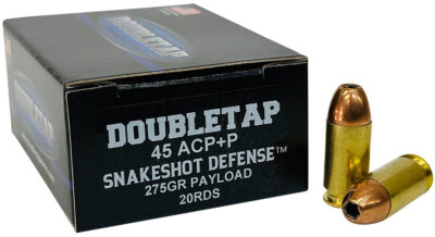DoubleTap Ammunition 45ASS20 Snake Shot  45ACP 20 Per Box/50 Case