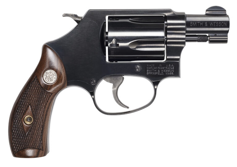 Smith & Wesson 14076 Model 36 J-Frame 38 Special +P 5 Shot 1.88" Blued Carbon Steel Barrel, Blued Cylinder, Blued Carbon Steel Frame, Checkered Wood Grip, No Safety, Exposed Hammer