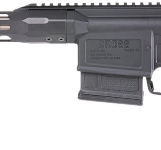 Sig Sauer CROSS24316BTRX Cross Trax 243 Win 5+1 16" Stainless Threaded Barrel, Black Anodized Picatinny Rail Alloy Steel Receiver, M-LOK Handguard, Black Minimalist Folding Stock, Black Polymer Grip