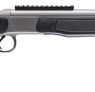 CVA CR4441S Scout Takedown 400 Legend 1rd 22" Stainless Fluted Threaded Barrel, Stainless Steel Receiver w/Picatinny Rail, Adj Comb & LOP Black Synthetic Stock
