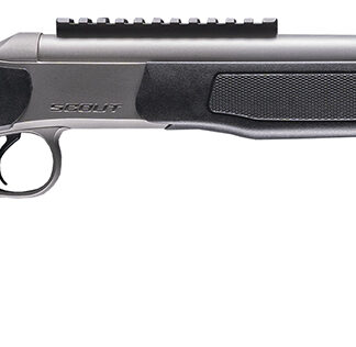CVA CR4443S Scout Takedown 450 Bushmaster 1rd 22" Stainless Fluted Threaded Barrel, Stainless Steel Receiver w/Picatinny Rail, Adj Comb & LOP Black Synthetic Stock