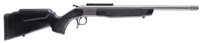 CVA CR4442S Scout Takedown 45-70 Gov 1rd 22″ Stainless Fluted Threaded Barrel, Stainless Steel Receiver w/Picatinny Rail, Adj Comb & LOP Black Synthetic Stock