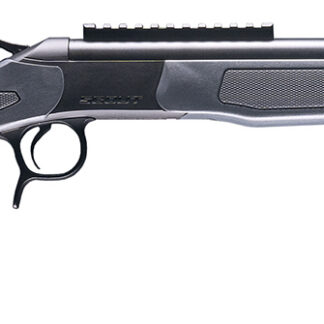 CVA CR4443 Scout  450 Bushmaster 1rd 22" Blued Threaded Barrel, Blued Picatinny Rail Receiver, Stealth Gray Fixed Synthetic Stock