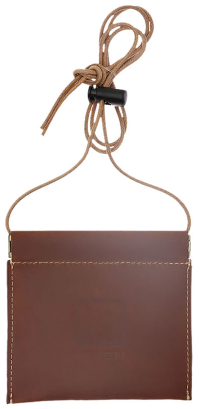 Riven 65700 Diaphragn Lanyard Call Holder Brown Leather